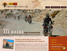 Tablet Screenshot of himalayanmotorbike.com